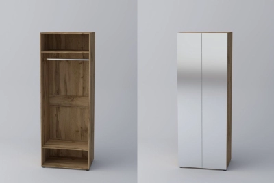 Двукрил гардероб с огледала СПЕЙС 1 (h-220) - апалачи