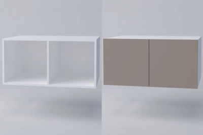 Надстройка СПЕЙС 800 - тофи / бяло