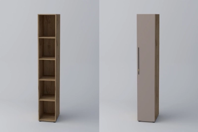 Еднокрил гардероб СПЕЙС 3 (h-240) - тофи / апалачи