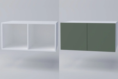 Надстройка СПЕЙС 800 - зелено / бяло