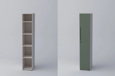 Еднокрил гардероб СПЕЙС 3 (h-220) - зелено / кашмир