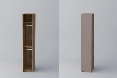 Еднокрил гардероб СПЕЙС 2 (h-220) - тофи / апалачи