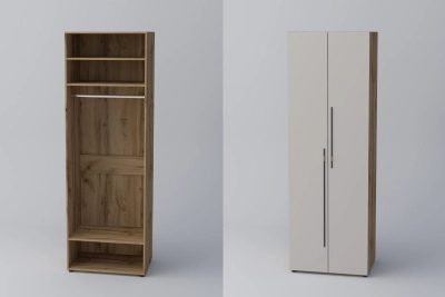 Двукрил гардероб СПЕЙС 1 (h-240) - кашмир / апалачи