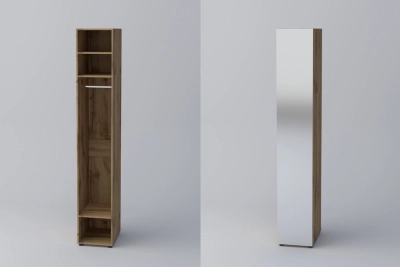 Еднокрил гардероб СПЕЙС 1 (h-240) - огледало / апалачи