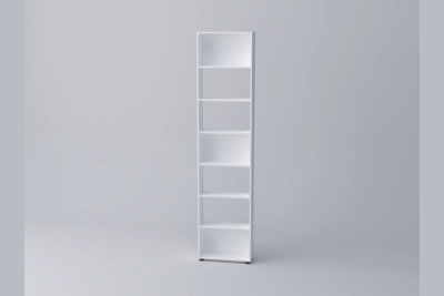 Крайна етажерка СПЕЙС (h-240) - бяло