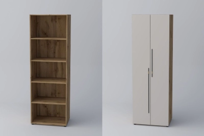 Двукрил гардероб СПЕЙС 3 (h-240) - кашмир / апалачи