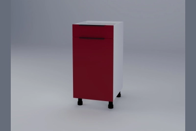 Долен шкаф с чекмедже Милана H40ДШ червено