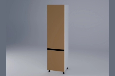 Колонен шкаф за вграждане на хладилник Тина карамел h233