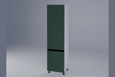 Колонен шкаф за вграждане на хладилник Тина зелено h233