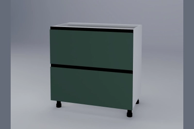 Шкаф с две чекмеджета Тина H80Ш зелено
