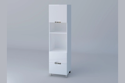 Колонен шкаф за микровълнова h233 Адел лукс NEW бял гланц