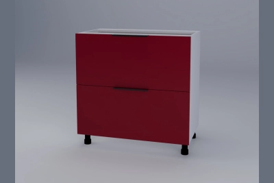 Шкаф с две чекмеджета Милана H80Ш червено