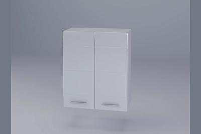 Горен шкаф Бианка B60 бял гланц/бяло