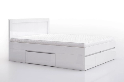 Спалня с чекмеджета ЛЕО 10 - бял гланц ЕДИНИЧНА БРОЙКА