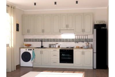 Кухня Оля NEW 3,2 м. - светло сива текстура