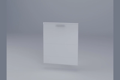 Врата за електроуред Бианка на 60 см. бял гланц/бяло