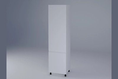 Колонен шкаф за вграждане на хладилник Влада бяла коприна h233
