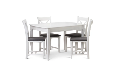 Комплект маса Мисури 80/120 и столове Джани в бяло