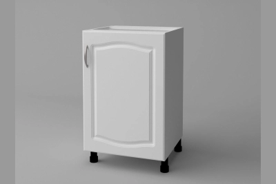 Шкаф с врата и рафт H50 Оля NEW бяло