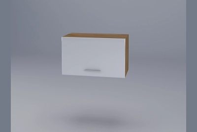 Шкаф надстройка Бианка А60 бял гланц/златен дъб (320)