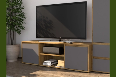 ТВ шкаф Нитро дъб вотан/графит