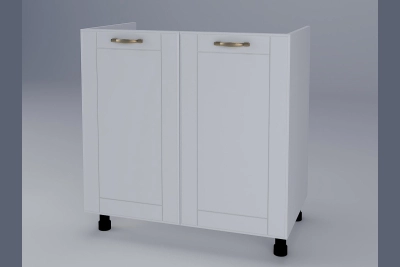 Шкаф за мивка Доминика H80M бяла коприна
