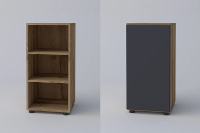 Комод 1Д СПЕЙС - графит / апалачи