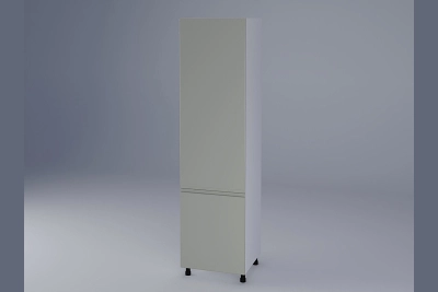 Колонен шкаф за вграждане на хладилник Влада айвори h233
