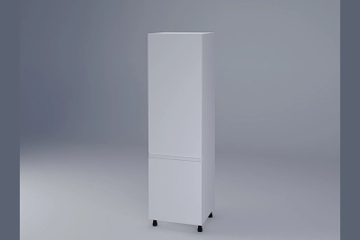 Колонен шкаф за вграждане на хладилник Влада бяла коприна h213