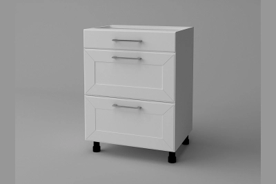 Шкаф с три чекмеджета Марго H60 3Ш(1+2) бяло