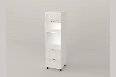 Колонен шкаф за микровълнова Прованс h213 бяло дърво