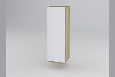 Горен шкаф Тина B30 - бяло / дъб сонома h920
