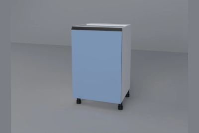 Шкаф с врата и рафт H50 Софи - синьо капри