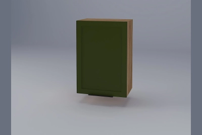 Горен шкаф Анна B50 зелено бали / златен дъб