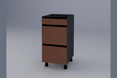 Долен шкаф с 3 чекмеджета Тина H40Ш сахара