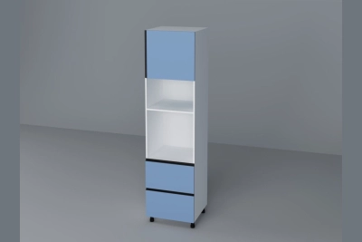 Колонен шкаф за микровълнова Софи - синьо капри