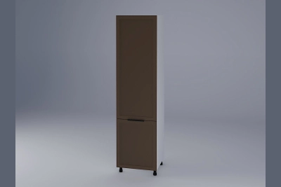 Колонен шкаф за вграждане на хладилник Анна капучино h233
