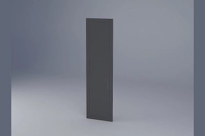 Панел Доминика сиво кадифе за колонен шкаф h213