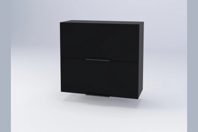 Горен шкаф Адел B80Б черен софттъч