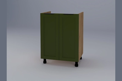 Шкаф за мивка Анна H60M зелено бали / златен дъб