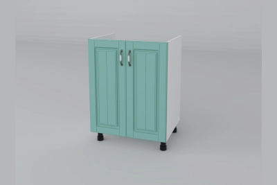 Шкаф за мивка H60M Прованс - синя лагуна