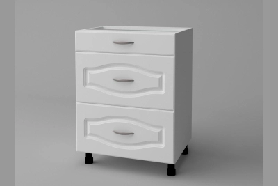 Шкаф с три чекмеджета Оля NEW H60 3Ш(1+2) бяло