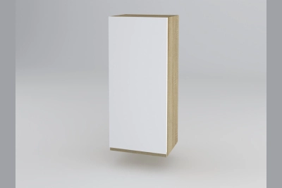 Горен шкаф Тина B40 - бяло / дъб сонома h920