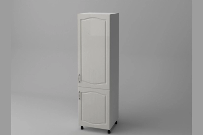 Шкаф за хладилник Оля NEW h213 светло сива текстура