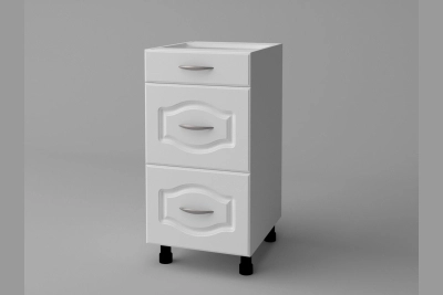 Шкаф с чекмеджета H40Ш Оля NEW бяло