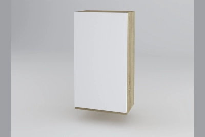 Горен шкаф Тина B50 - бяло / дъб сонома h920