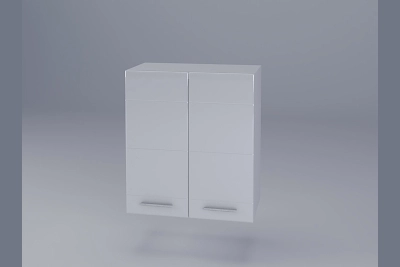 Шкаф за телескопичен абсорбатор h680 Бианка - бял гланц/бяло
