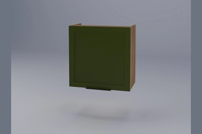 Шкаф за абсорбатор Анна 60 см. зелено бали / златен дъб h920