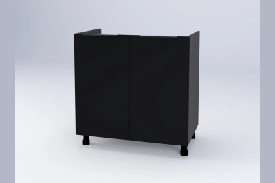 Шкаф за мивка Адел H80M черен софттъч