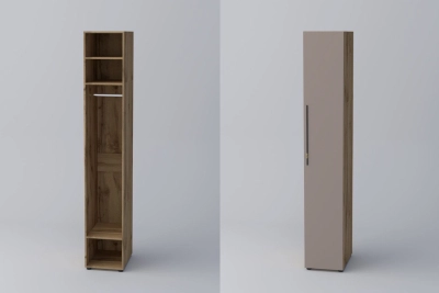 Еднокрил гардероб СПЕЙС 1 (h-240) - тофи / апалачи